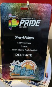 Official Delegate Badge for Tucson - new member city of iPride Softball